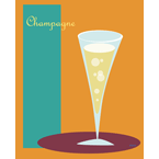 Champagne Flute Orange